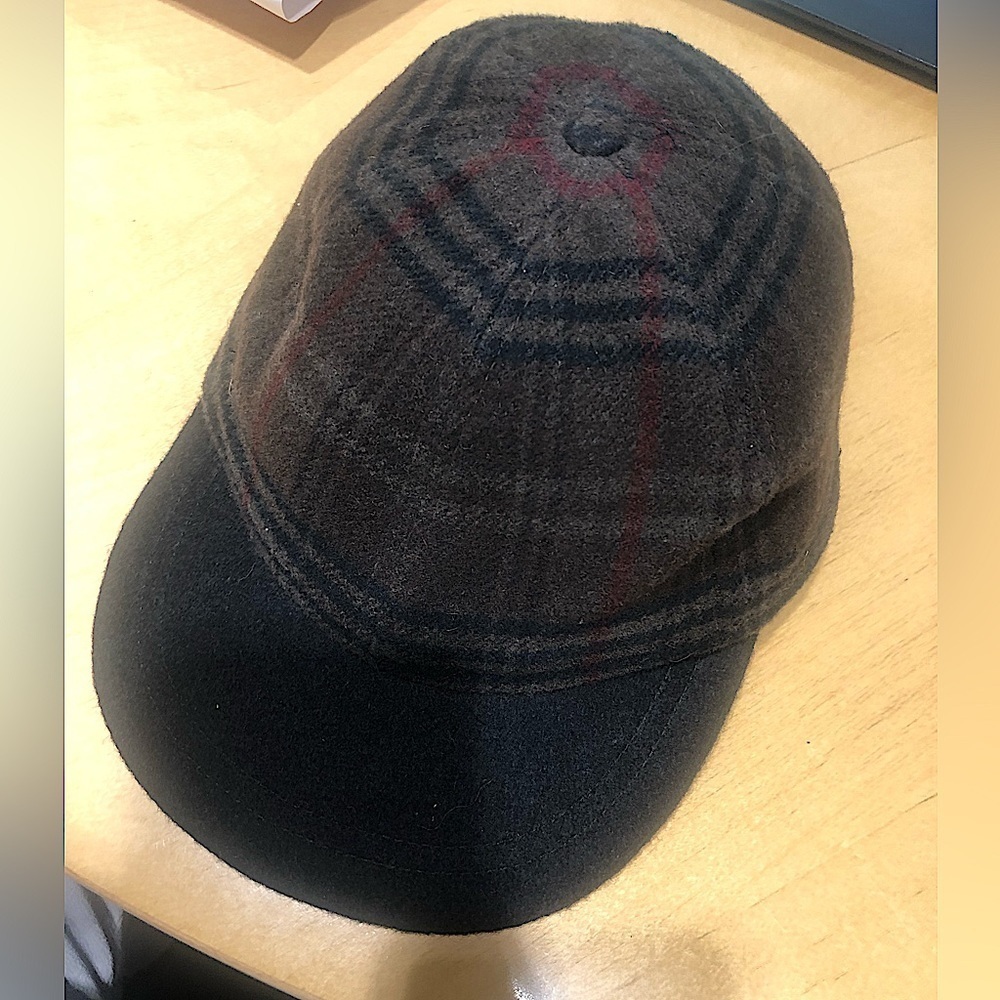 MAGILL INC Vintage Sherlock Wool Blend Brown Plaid Cap